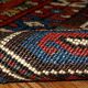Handmade antique collectible Turkish Yastik rug 45cm x 91cm 1880s