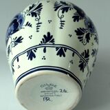 2 handpainted Delft vases with lid as a set, Vintage, marked