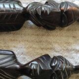 Unique African exotic wood chess sets