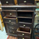 Antique writing desk with drawers