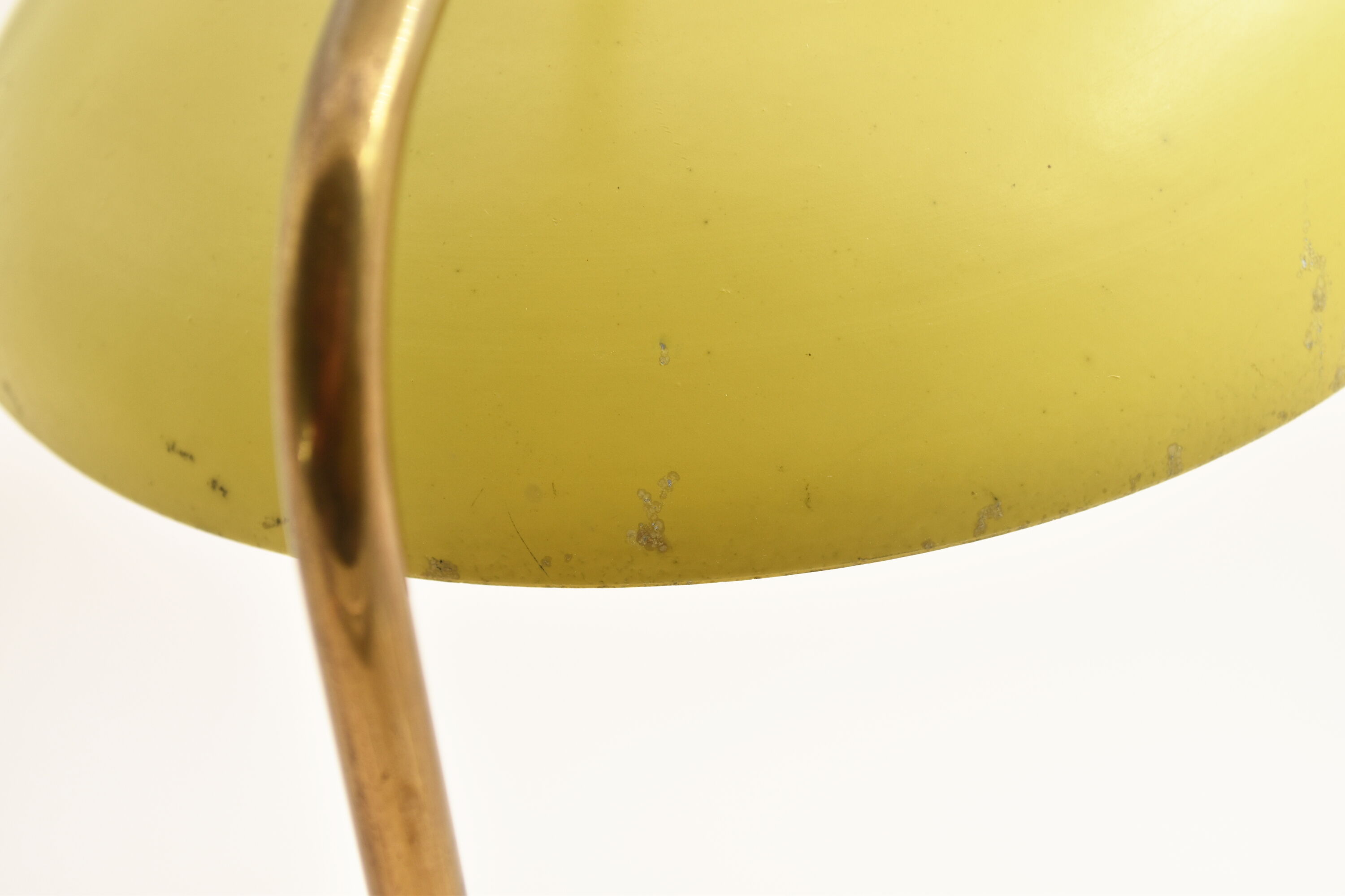 Lemon yellow vintage desk lamp