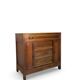 Commode de style Art Déco en bois de cerisier et noyer.