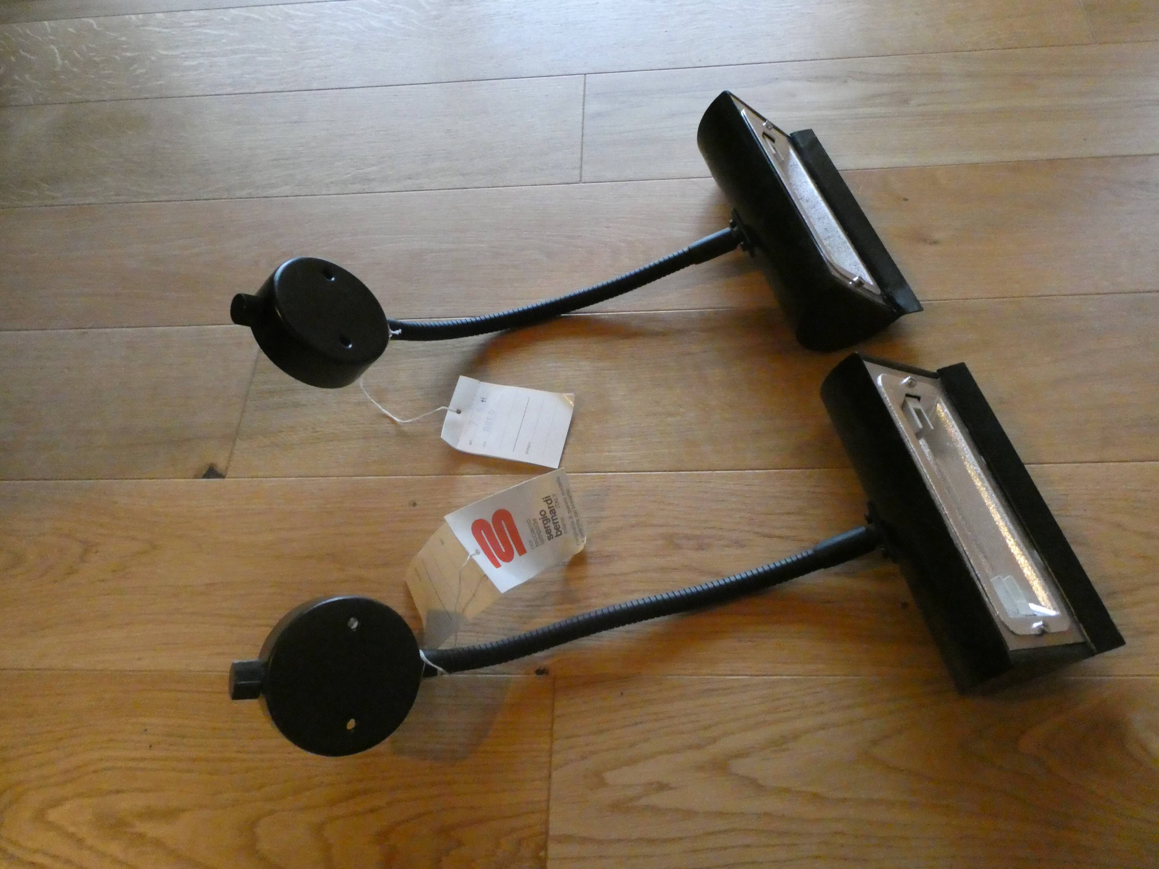 Pair of design wall lamps by Sergio Bernardi - Italy (N4)