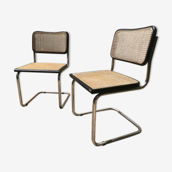 B32 Marcel Breuer Cesca chairs pair
