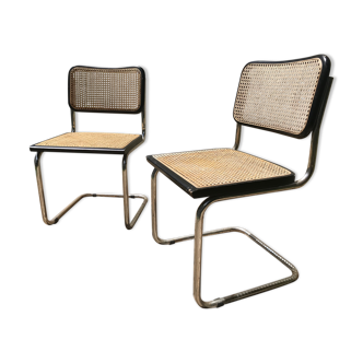B32 Marcel Breuer Cesca chairs pair