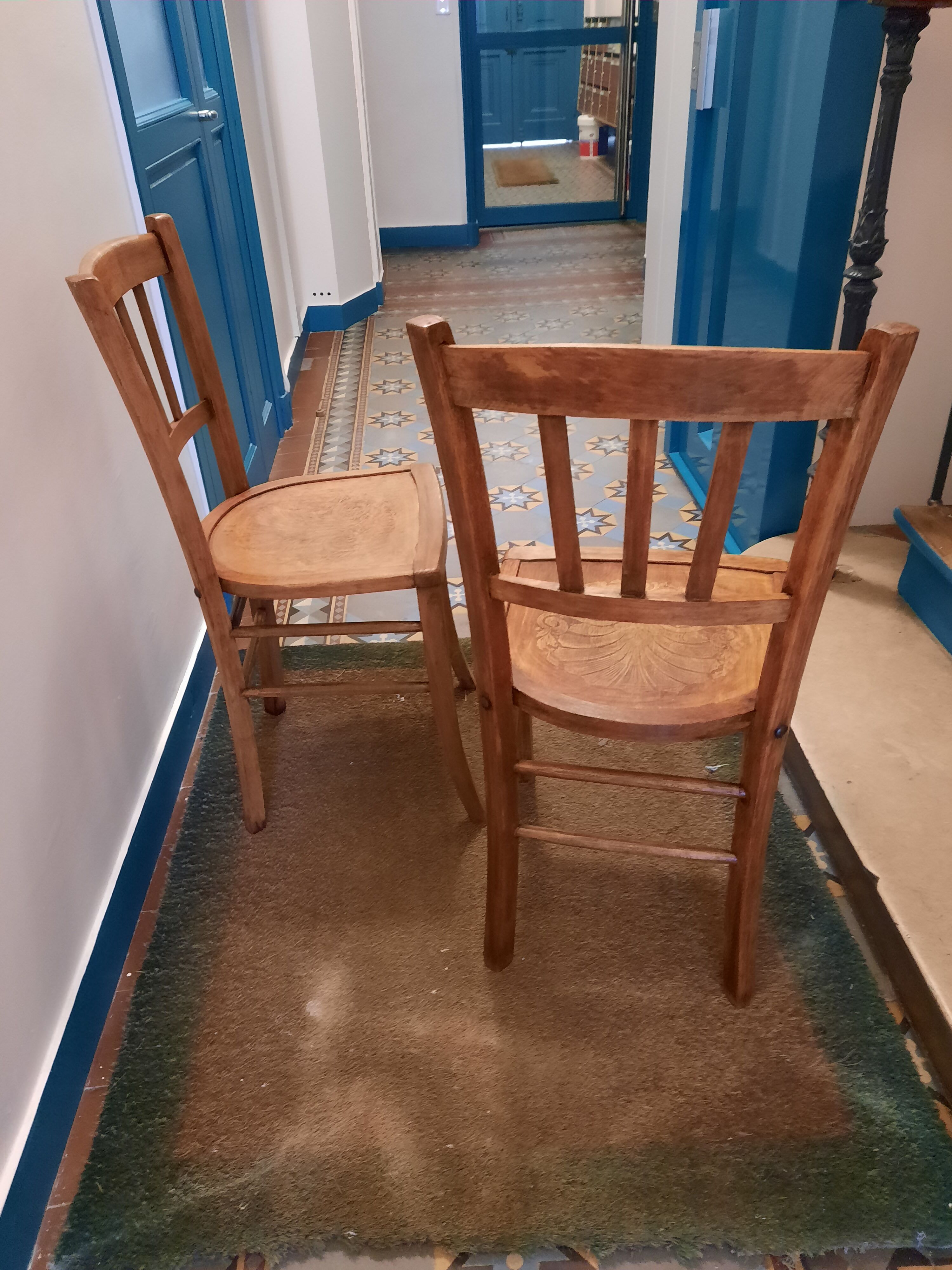 Pair of bistro chairs