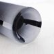 Frosted black Murano glass vase