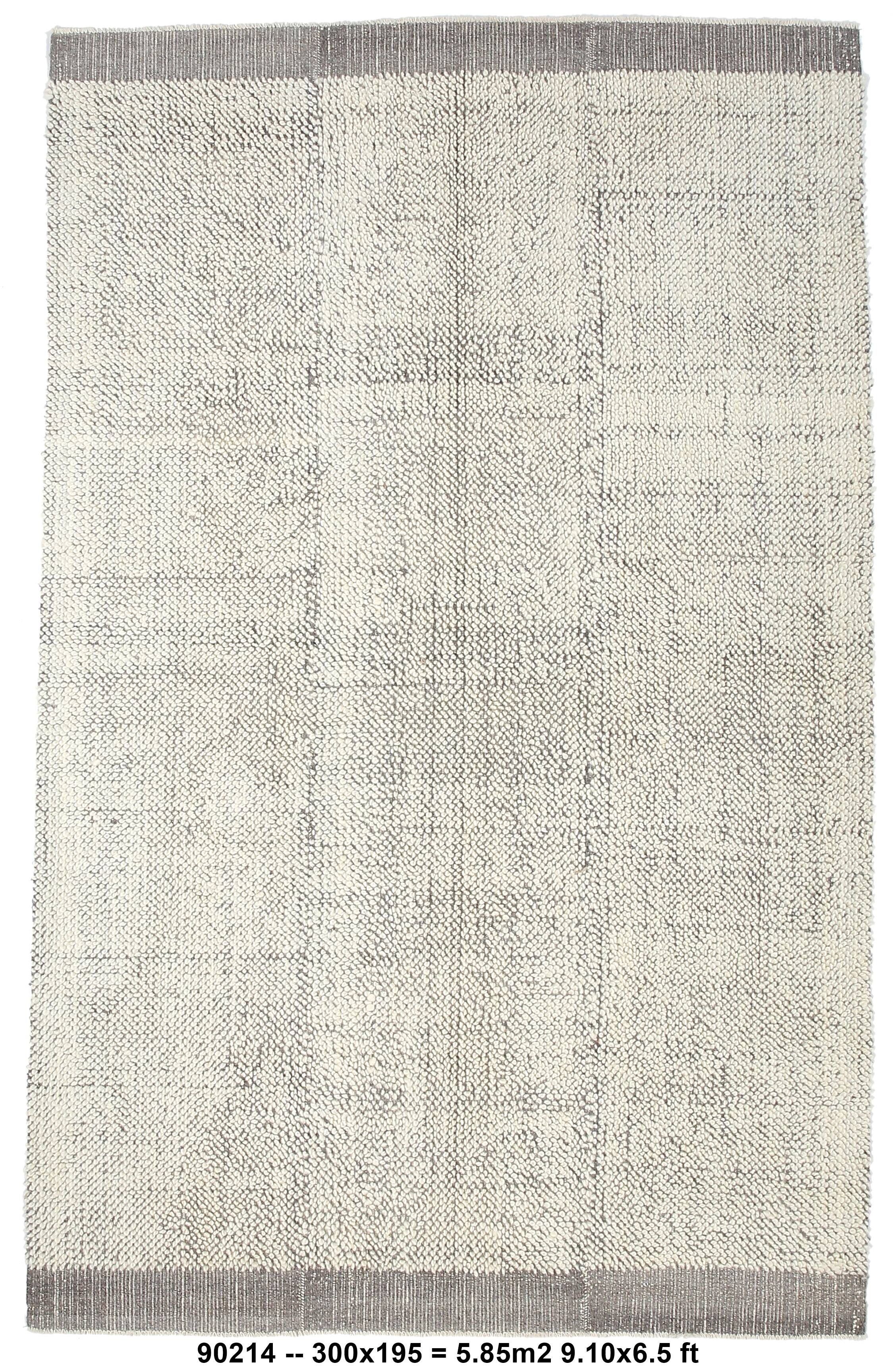 6x10 Gray Beige Modern Vintage Rug, 195x300Cm