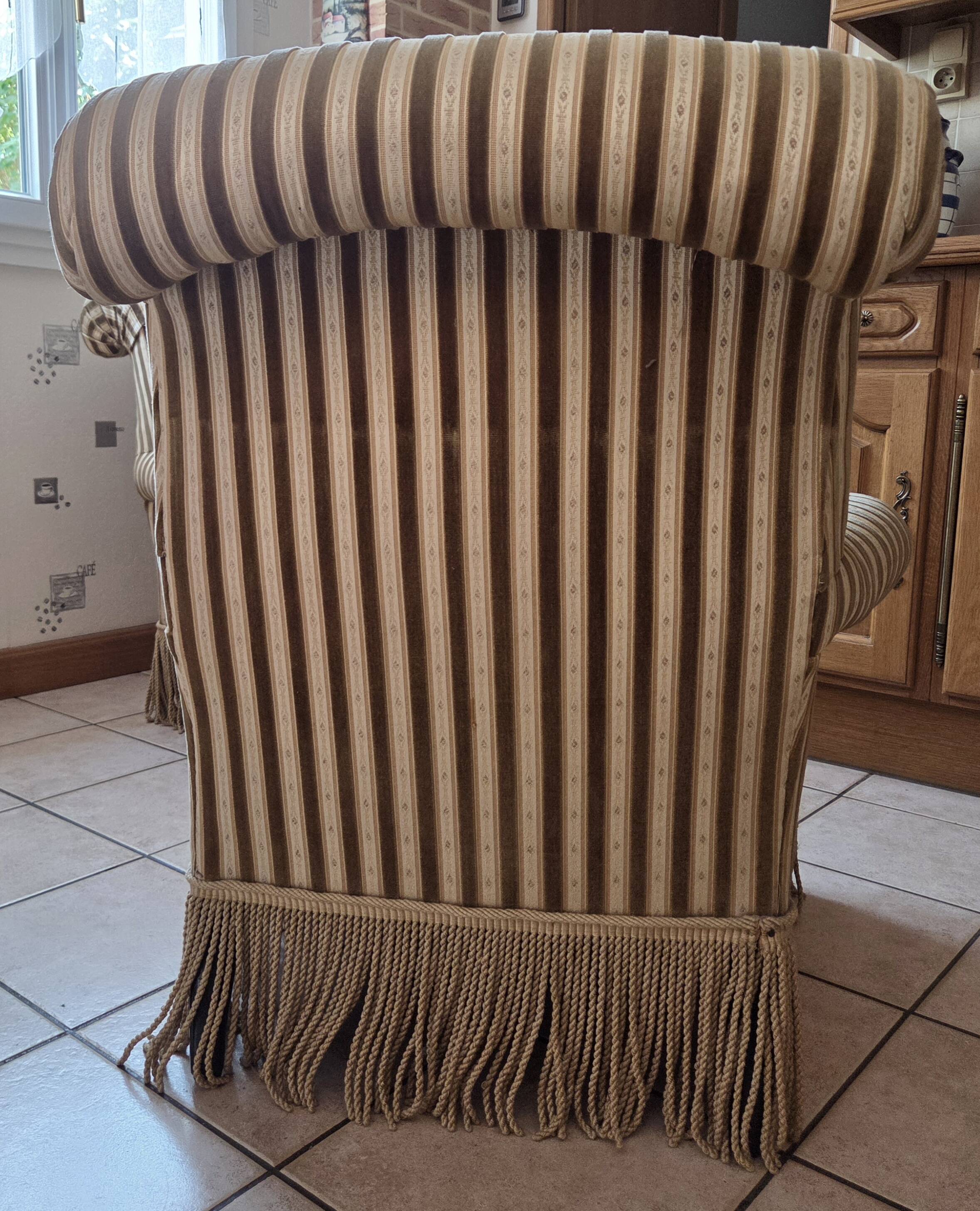 Pair of toad armchairs