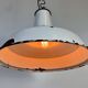 Industrial British White Enamel Factory Pendant Lamp from Benjamin, 1960s