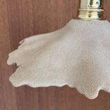 Mid-Century style ceramic flower suspension - beige stoneware