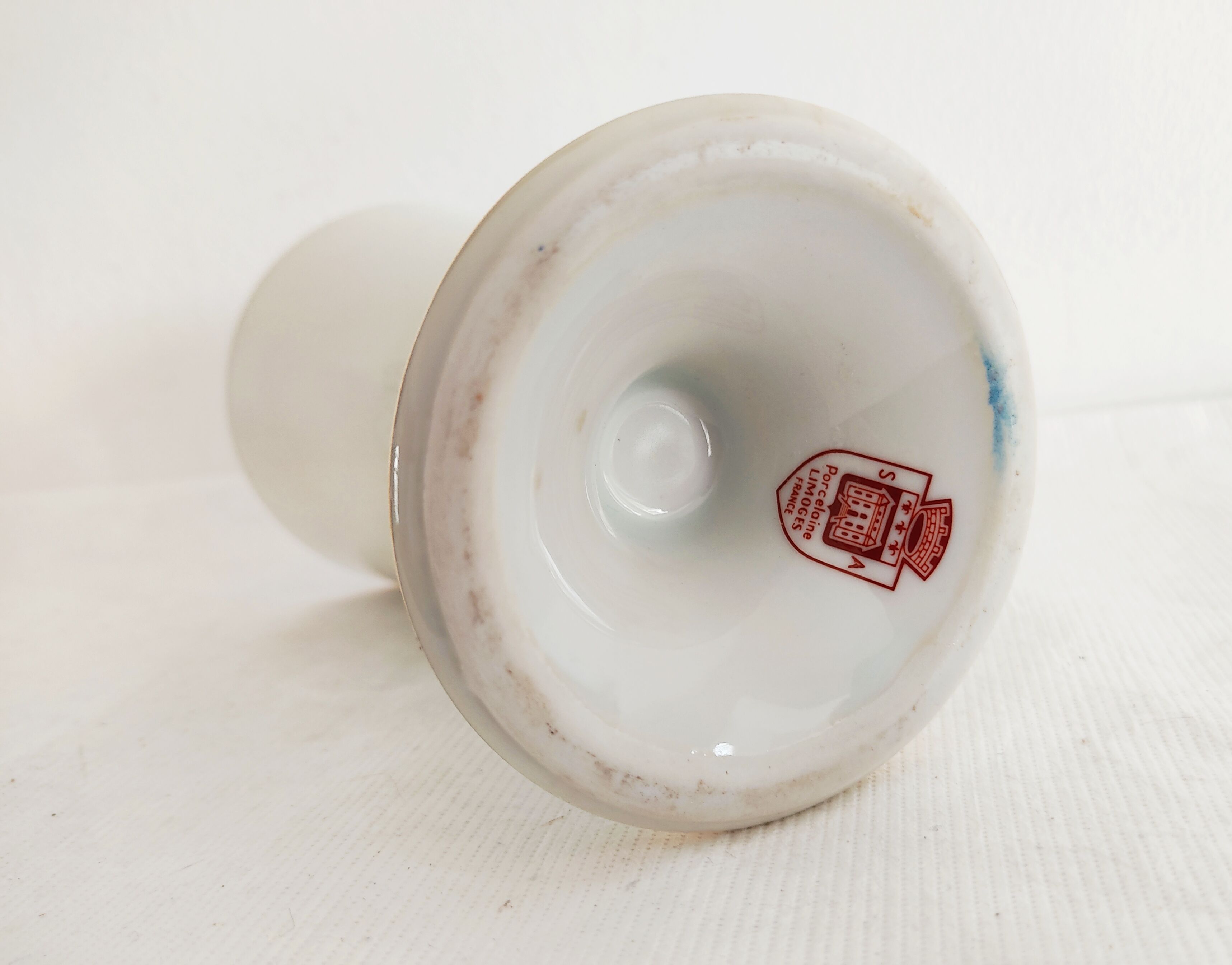 Limoges porcelain cone vase