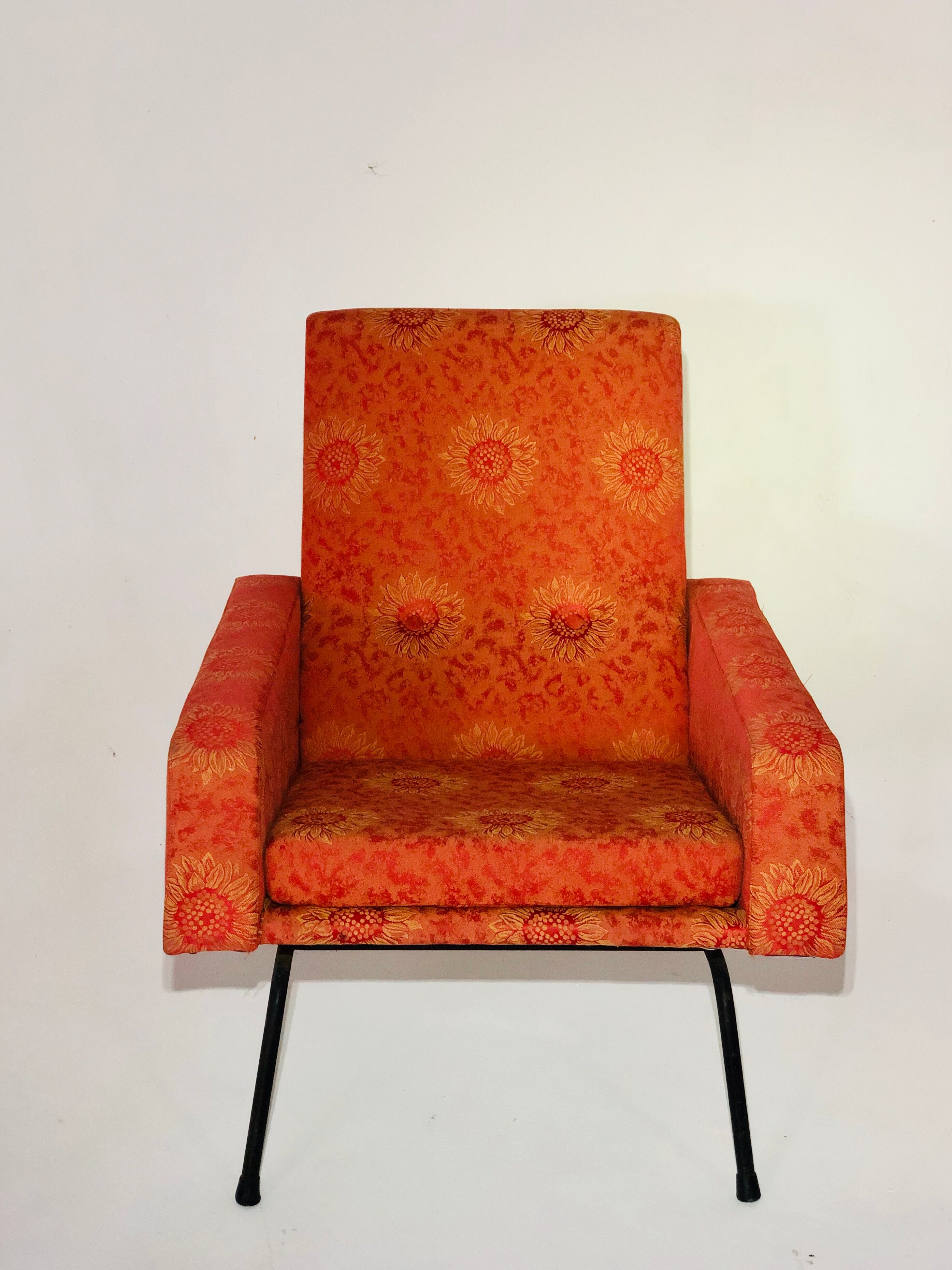 Pair of armchairs - vintage italian fabric 1960