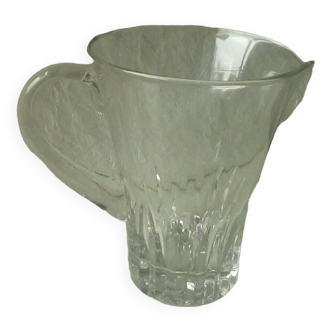 Cruche pichet carafe pour eau orangeade en cristal taille ancienne