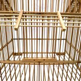 Large vintage bamboo birdcage