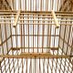 Large vintage bamboo birdcage