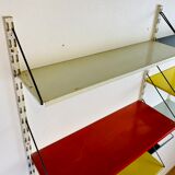 Shelf system, wall, metal, Pilastro edition.