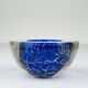 Cendrier vintage en verre de Murano bleu italien, années 1980
