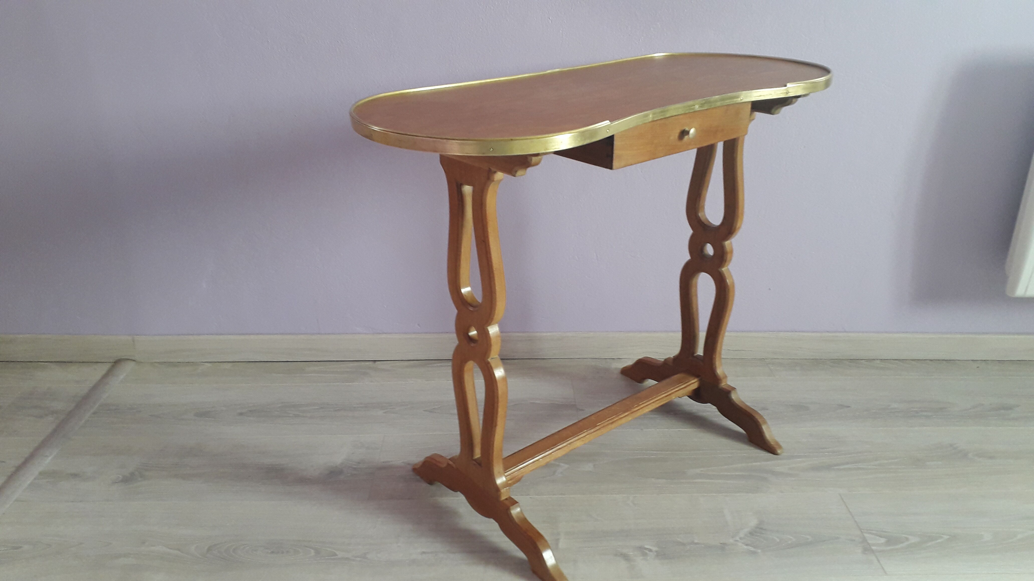 Early 20th century kidney side table
