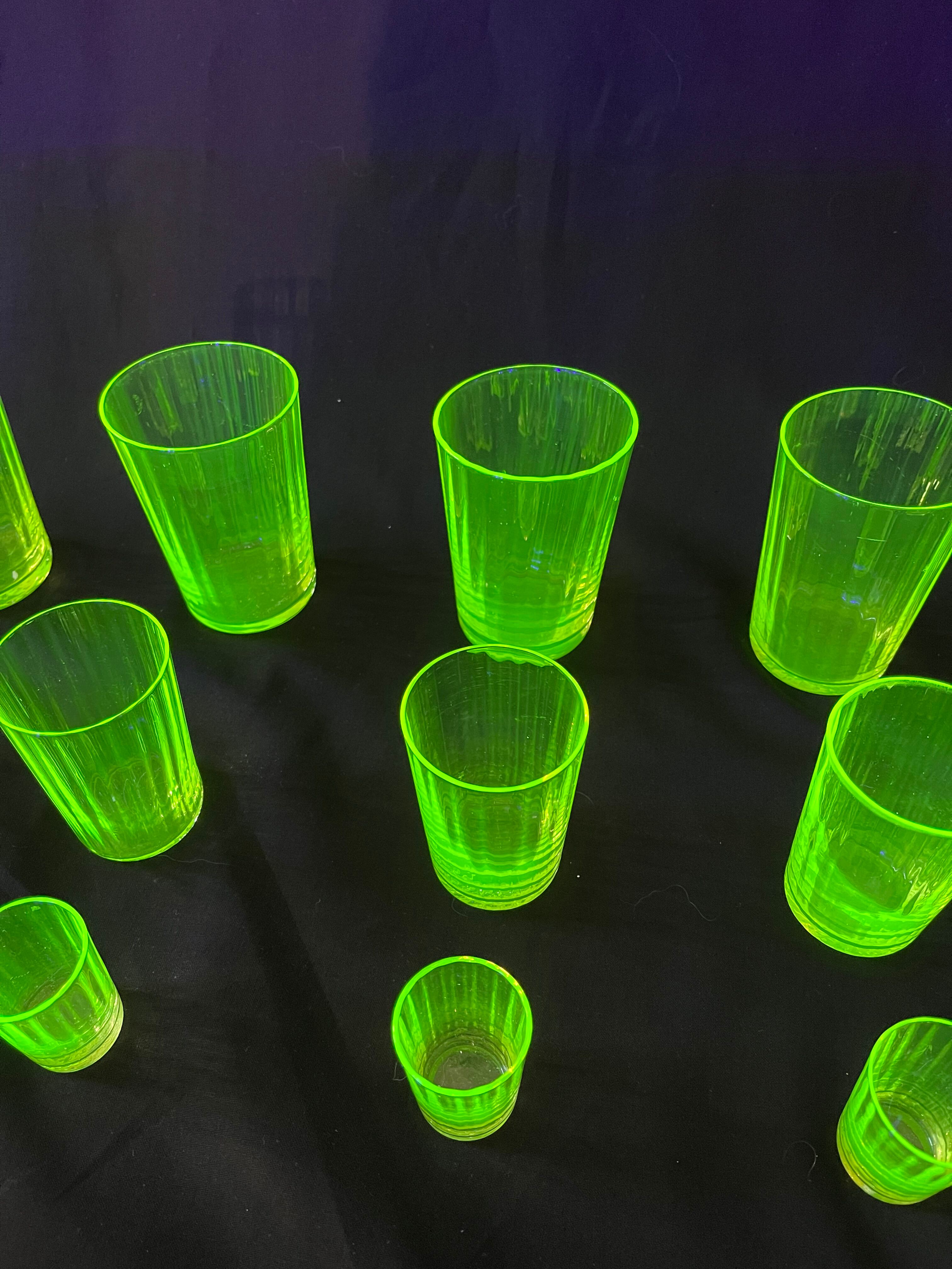 Ouraline: Full service of 18 crystal blown glasses