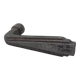 Antique Art Deco door handle in solid aluminium