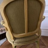 Paire de fauteuils style Louis XVI