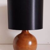 Vintage wooden foot lamp