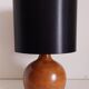 Vintage wooden foot lamp
