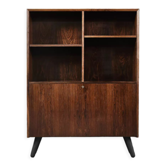 Vintage Mid-Century Danish Modern Rosewood Bookcase with Bar by Erik Brouer for Brouer Møbelfabrik,