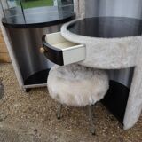 hairdresser rug vintage felt cylindrical