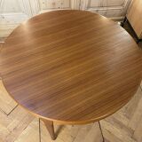 Scandinavian Style Extendable Round Teak Table -