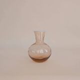 Pink glass carafe