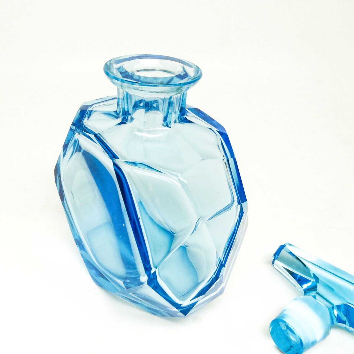 Art Deco carafe from Moser, Czechoslovakia, 1930s