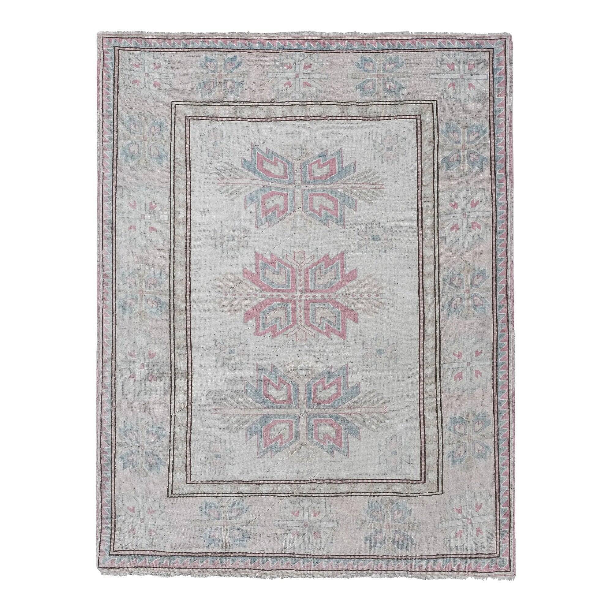 Vintage Turkish rug handmade 180x222 cm