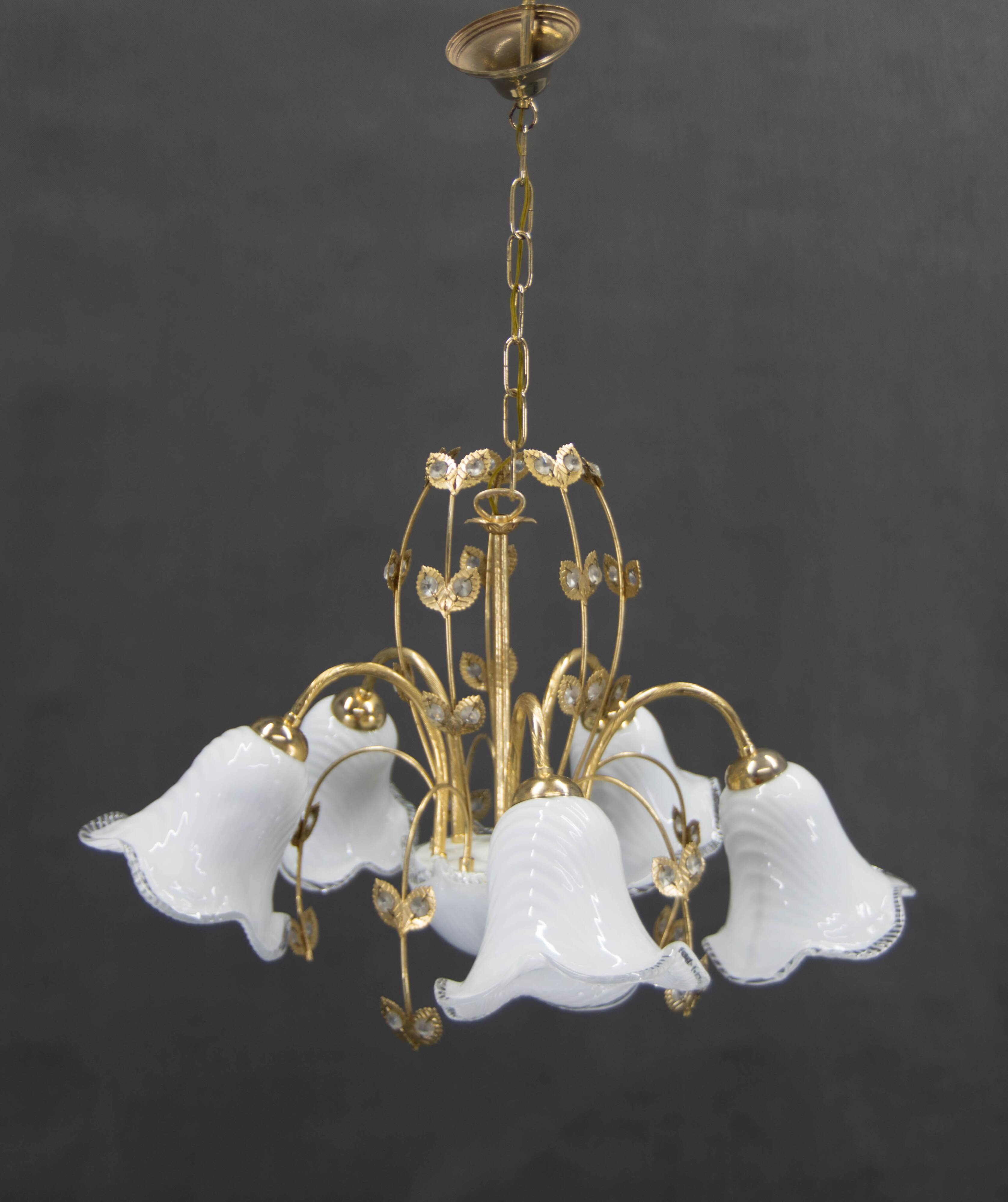 Murano Glass Chandelier, Italy, 1990s