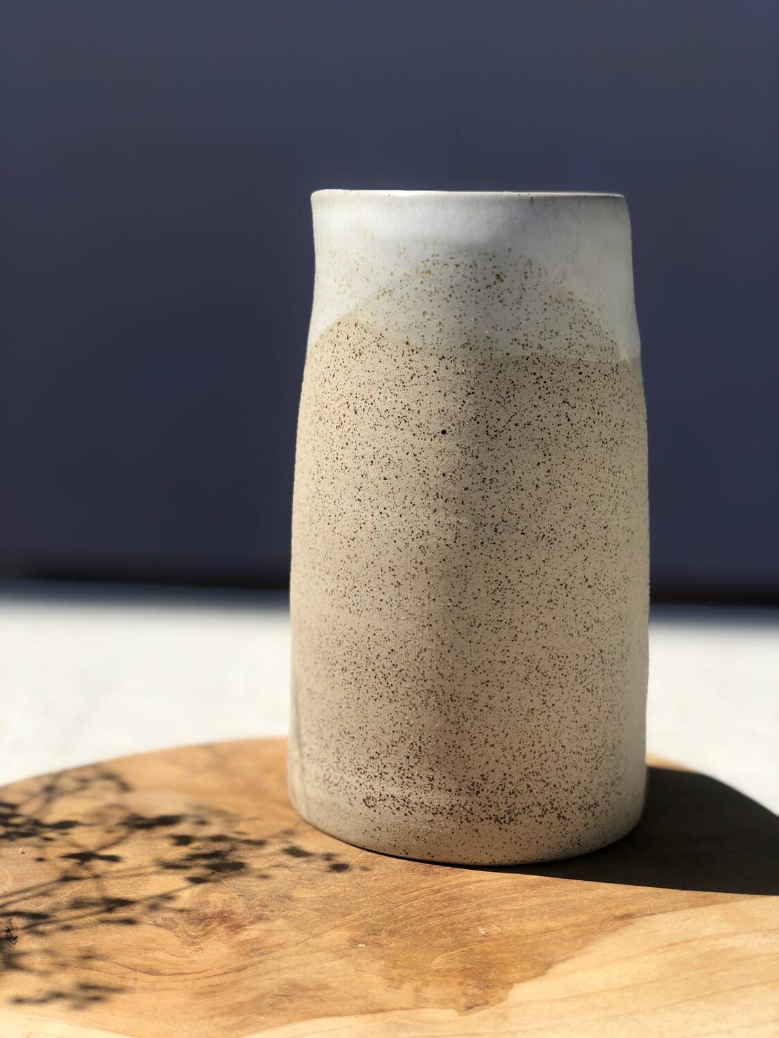 Large ceramic stoneware pitcher