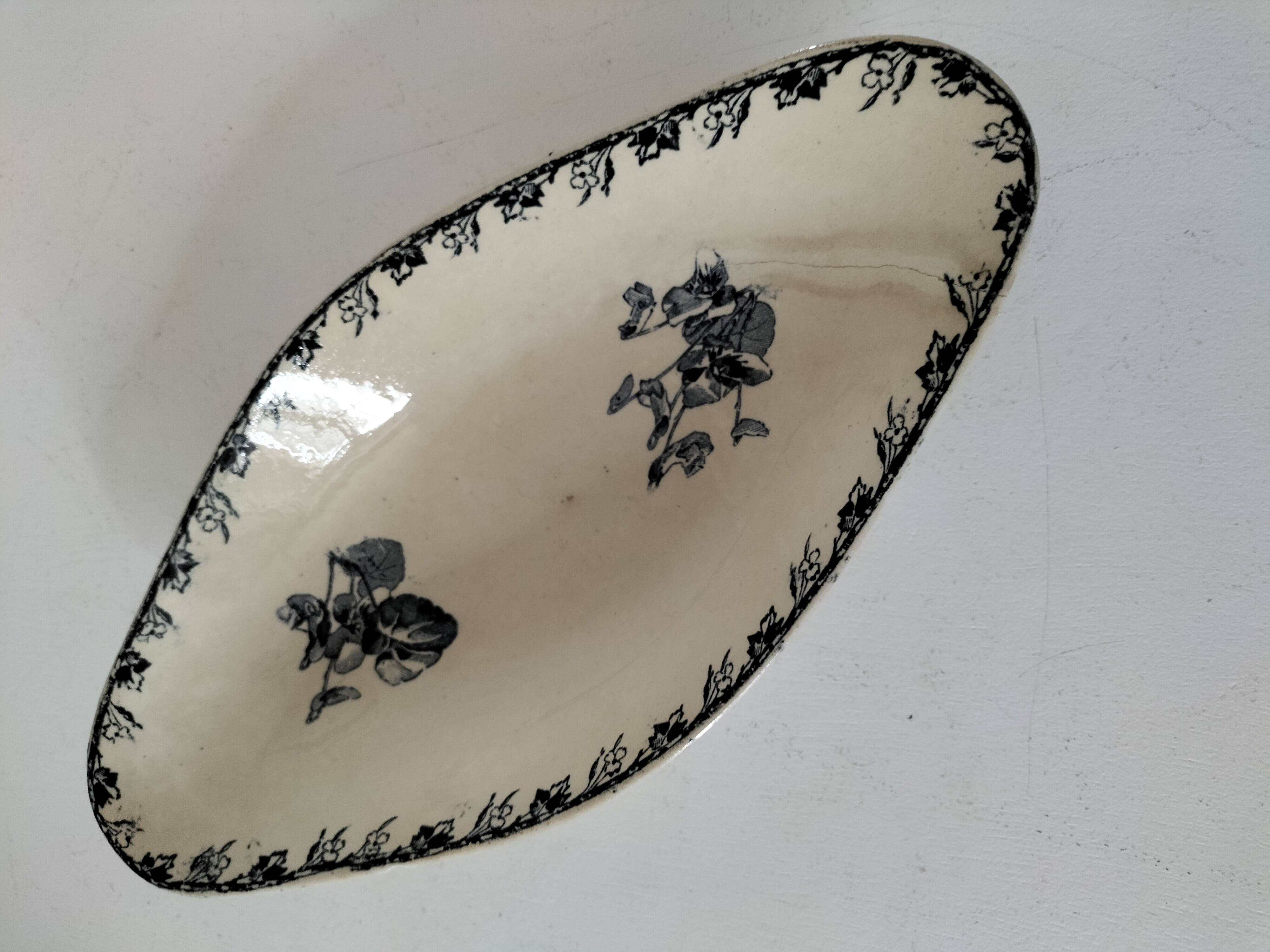 Old Sarreguemines dish – Stella model