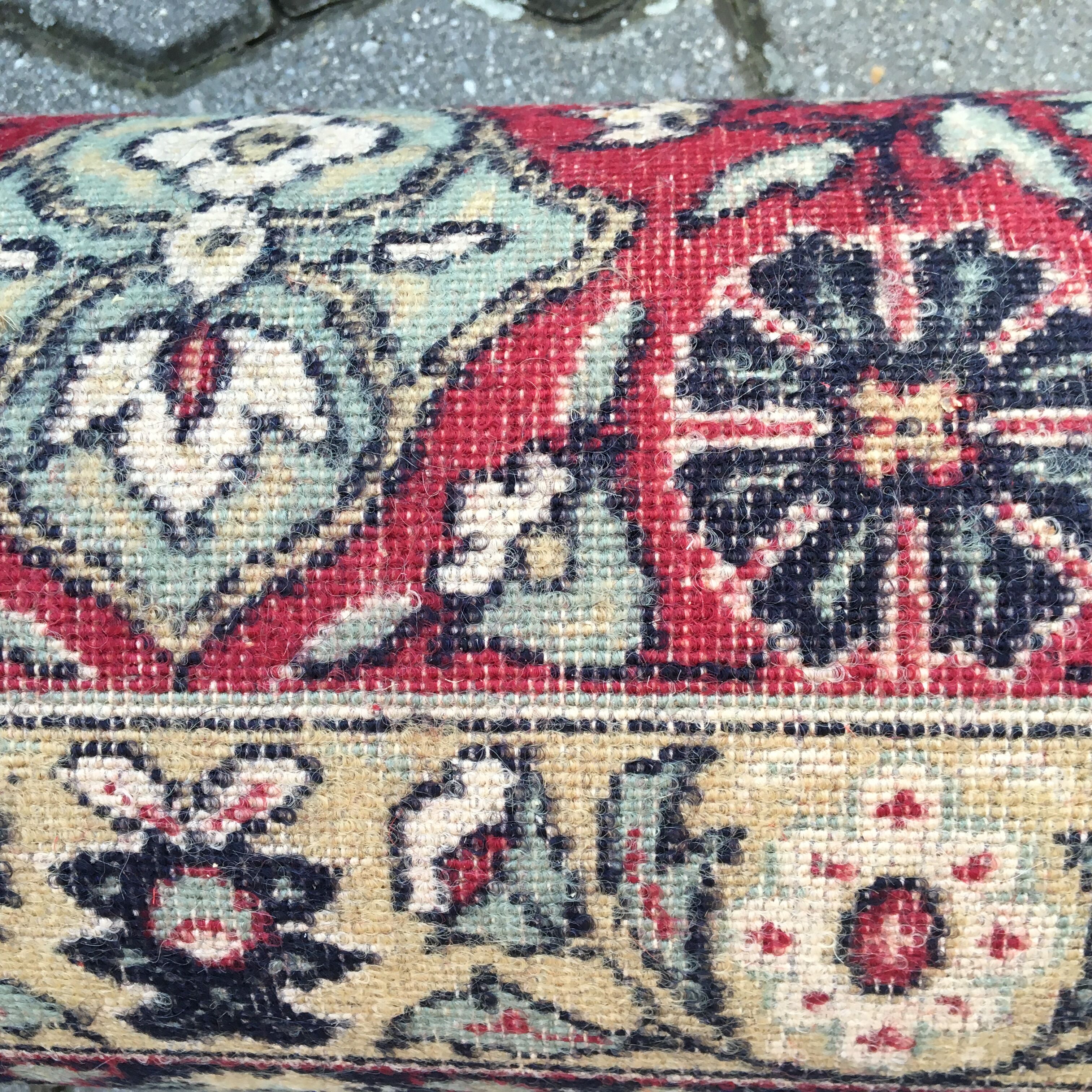 Vintage rug carpet 70s mid century czechoslovakia red 246cm x 360cm