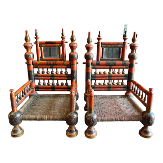 Paire de fauteuils Pakistan Penjab
