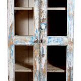 Old glass cabinet in Burmese teak