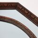 Art Deco octagonal wooden mirror, France ca. 1920
