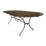 Handcrafted wrought iron garden table 250 cm