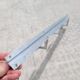 50s aluminum coat rack with 2 hooks