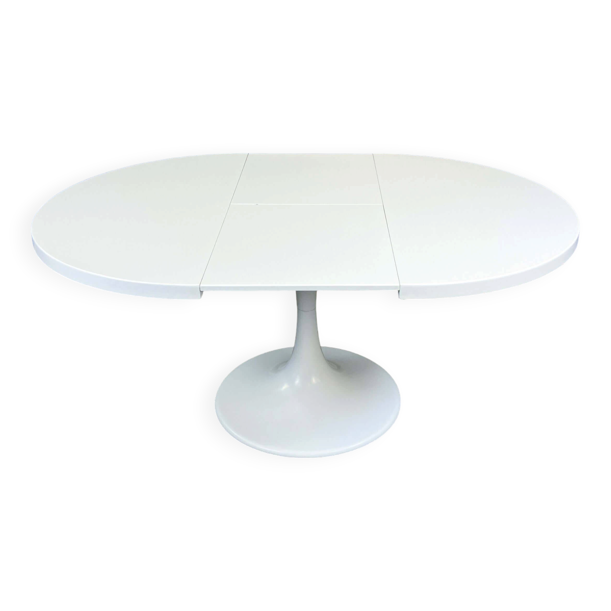 Icône du design de l'ère spatiale : table à manger 'Set-Line' par K. Schäfer pour Lübke, années 1960.