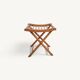 Stool or luggage rack / Vintage wooden suitcase rest