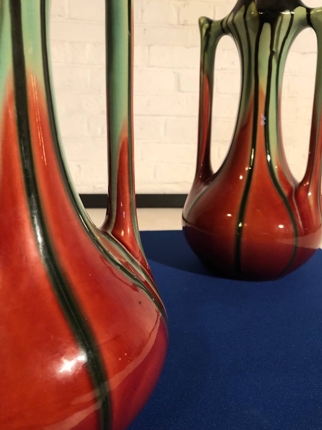 Pair of Art Nouveau ceramic vases