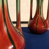 Pair of Art Nouveau ceramic vases