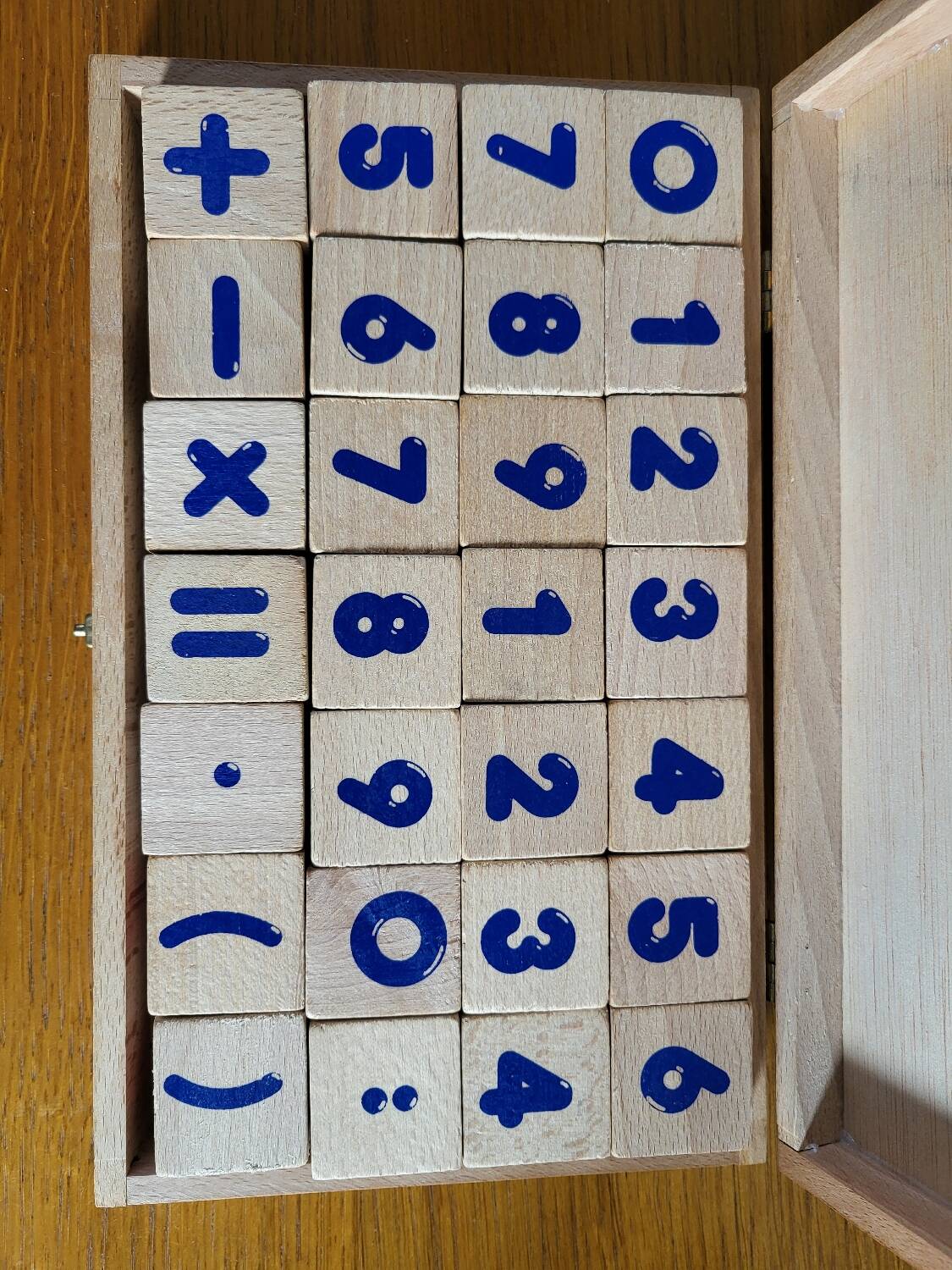 Wooden Alphabet cube game