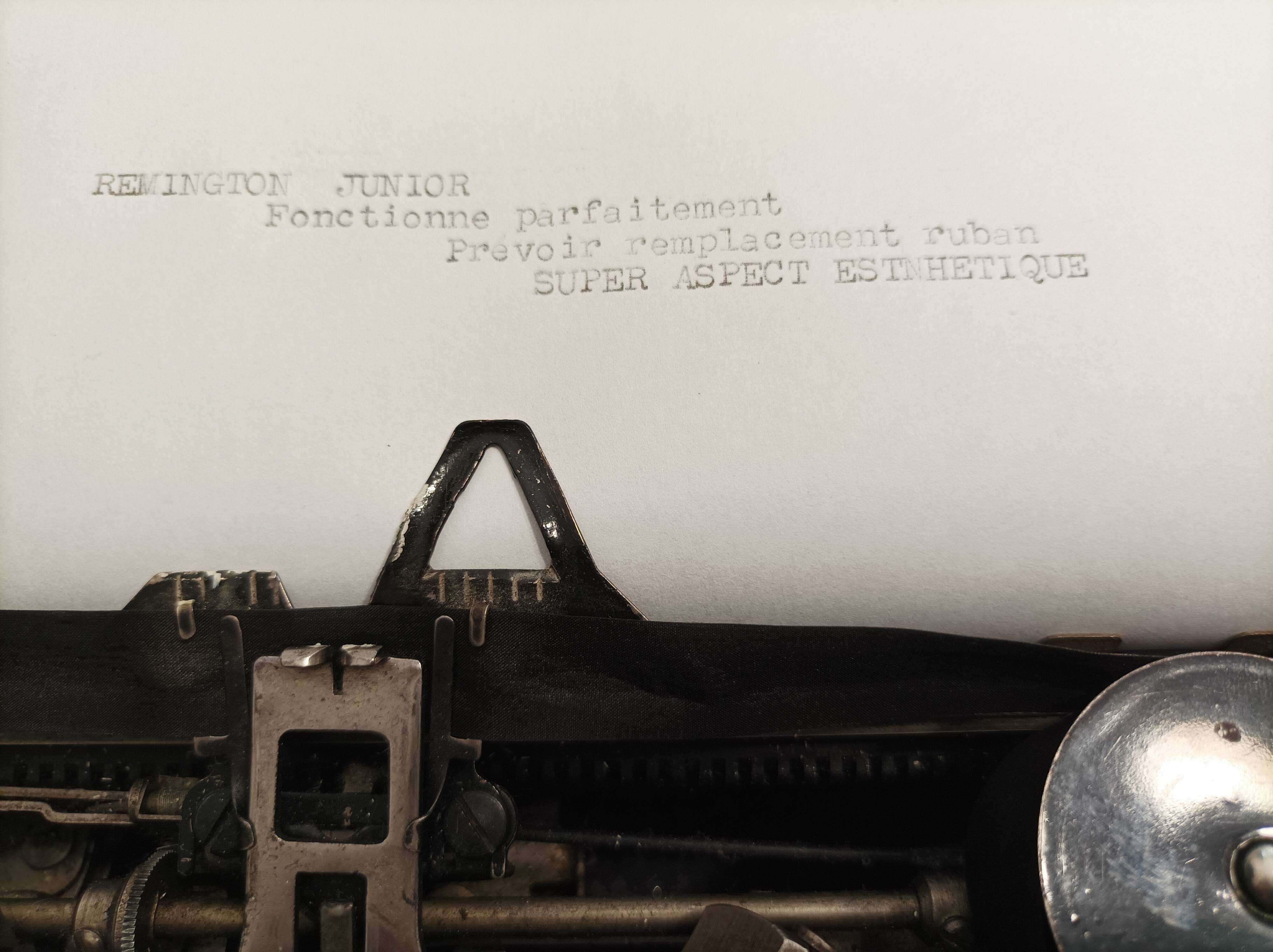 Remington typewriter. Junior 30s