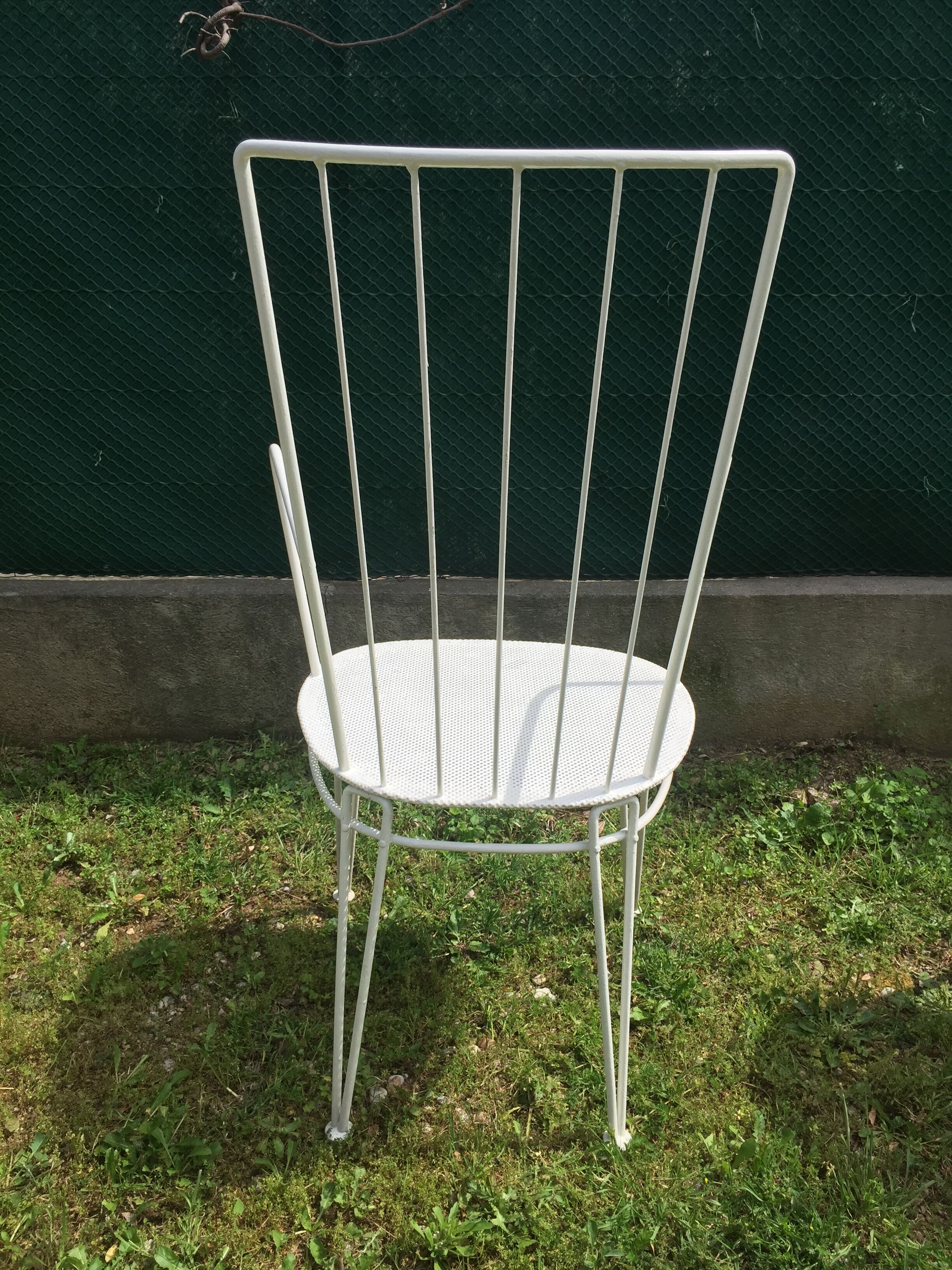 Lot of  3 metal garden chairs